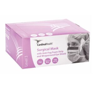 Cardinal Health™ AT76835 Surgical Mask with Tie Closure, Anti-Fog, BFE ≥98%, PFE ≥98%, 50 per Box