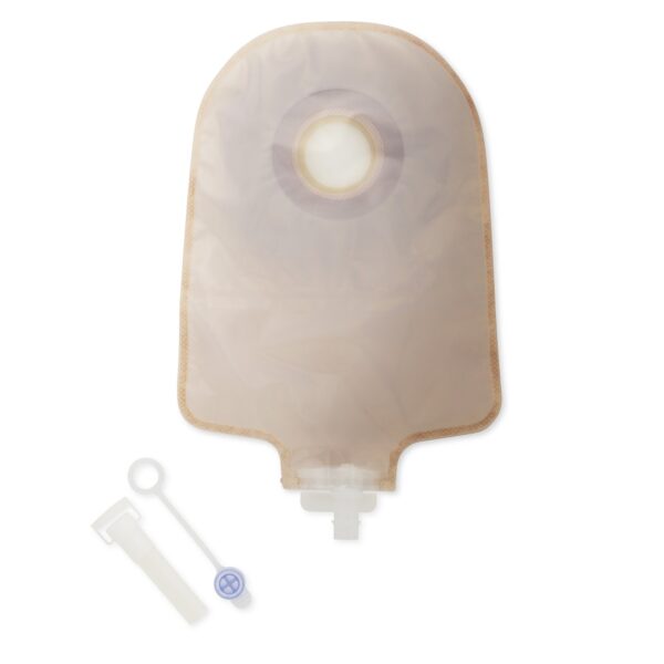 Premier™ One-Piece Transparent Urostomy Pouch with Flextend Extended Wear Skin Barrier – 9 Inch Length, Pre-Cut for 22 mm Stomas - Image 3