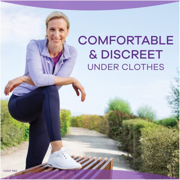 Always Discreet Bladder Control Pad for Women - Moderate Absorbency, 12.5 Inch Length, Disposable, 20 Pads per Pack - Image 4
