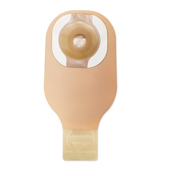 Premier™ CeraPlus Drainable Ostomy Pouch for 30mm Stomas, Beige, 12 Inch Length, Pack of 10 - Image 2