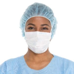 FluidShield Fluid-Resistant Surgical Mask with Tie Closure and Eye Shield – Level 2 ASTM Standard