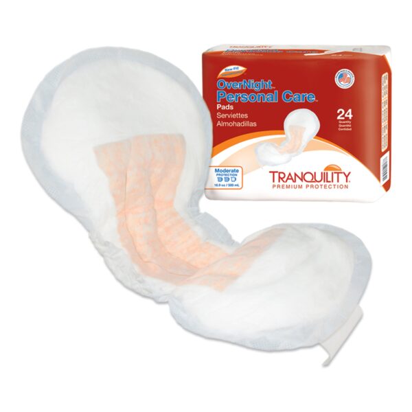 Tranquility® Personal Care Overnight Bladder Control Pad - Heavy Absorbency, 7.25 x 16.5 Inches, Unisex Adult Incontinence Pad - Image 3