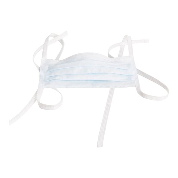 McKesson Classic Style Blue Surgical Mask with Ties, ASTM Level 1 Barrier, 300 Pack - Image 3