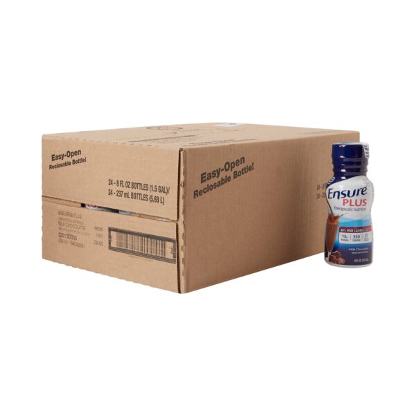 Ensure Plus Therapeutic Nutrition, Creamy Milk Chocolate - 8 oz Bottle (24/Case) by Ensure - Image 9