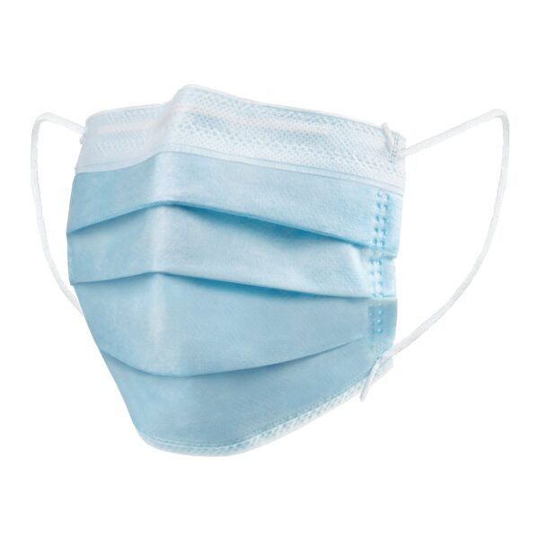 McKesson ASTM Level 1 Procedure Mask with Pleated Design and Bacterial Filtration Efficiency - Image 2