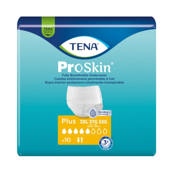 TENA ProSkin Plus 3X-Large Absorbent Disposable Underwear for Adults - Image 2