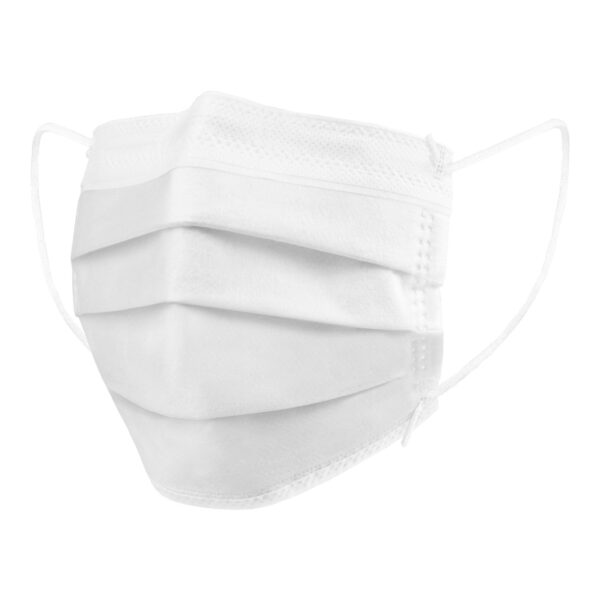 McKesson ASTM Level 1 Procedure Mask with Earloops, White, 500 Count - Image 2