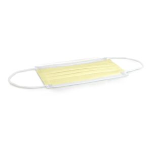 McKesson ASTM Level 1 Procedure Mask with Earloops - Yellow, Pack of 500