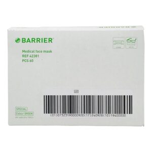 Barrier® Special Anti-Fog Surgical Mask with Tie Closure, Green, One Size
