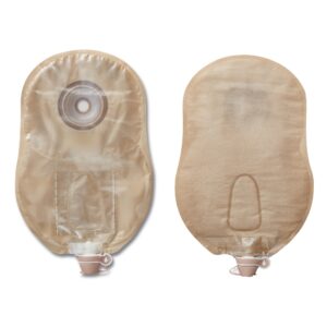 Premier™ 84891 One-Piece Ultra-Clear Urostomy Pouch with FlexTend Extended Wear, 9 Inches Long, Pre-Cut to 16mm Stomas