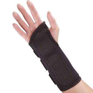 McKesson X-Large Foam Wrist Splint with D-Ring Closure for Right Hand, Black