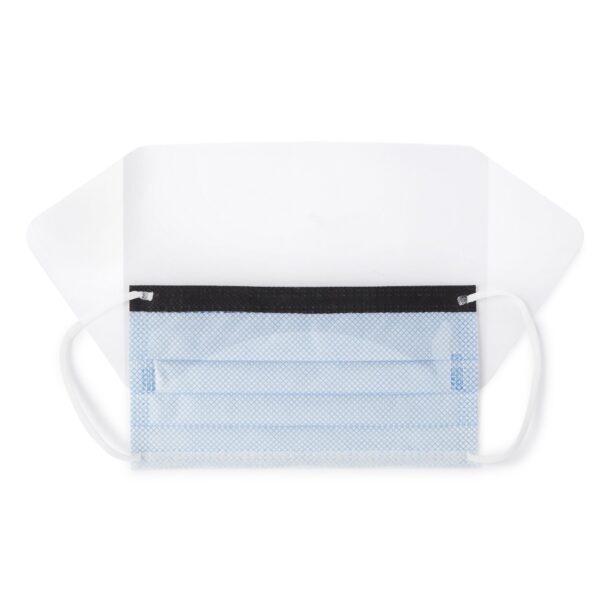 Precept FluidGard 160 Procedure Mask with Eye Shield and Anti-Fog Foam - Blue Diamond - Image 2