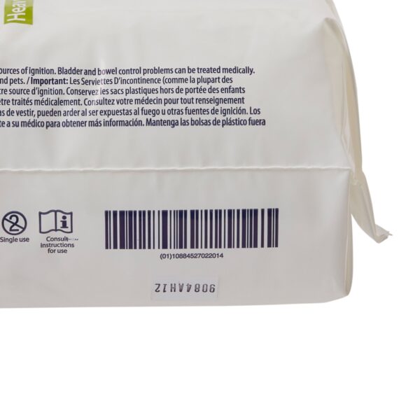 Sure Care™ Heavy Absorbency Bladder Control Pads - 4 x 12.5 Inch, Unisex, Disposable, Polymer Core, Cloth-Like Backsheet - Image 4