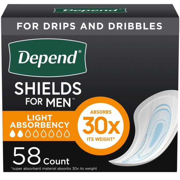 Depend Shields for Men Light Bladder Control Pads - Pack of 58 - Image 3