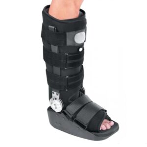 MaxTrax™ ROM Ankle Walker Boot with Air Med - Medium, Tall, Open Toe, Black