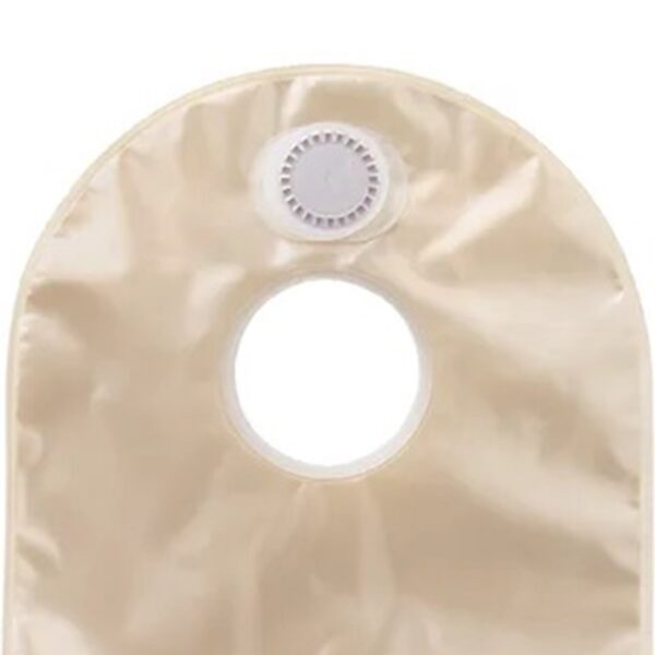 Sur-Fit Natura® Opaque High Output Colostomy Pouch with Anti-Reflux Valve and Replaceable Filter - 11.5 Inch Length, 2.25 Inch Flange, Red - Image 3