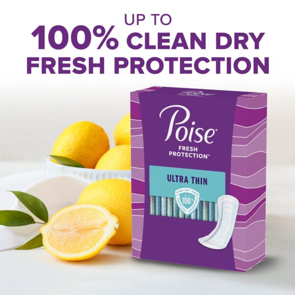 Poise® Fresh Protection Ultra Thin Long Length Incontinence Pad - Heavy Absorbency for Women - Image 7