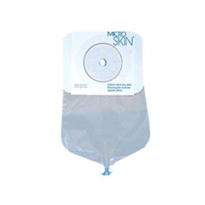 MicroSkin® Part 686645_BX One-Piece Clear Urostomy Pouch, 9 Inch Length, MicroSkin Adhesive, Drainable, NonSterile