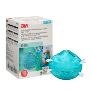 3M™ Particulate Respirator and Surgical Mask, Small - Blue, N95, PFE 95%, BFE 99%, Fluid-Resistant, Model 1860S