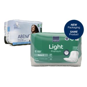 Abena™ Light Extra Bladder Control Pad - 13-Inch Light Absorbency Disposable Incontinence Pad