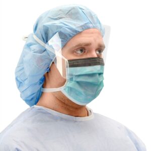 Cardinal Health™ Secure-Gard Surgical Mask with Anti-Fog Foam, Blue, Tie Closure, 50 Masks per Box
