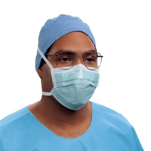 Halyard Anti-Fog Surgical Mask - Green, 50 Masks per Box