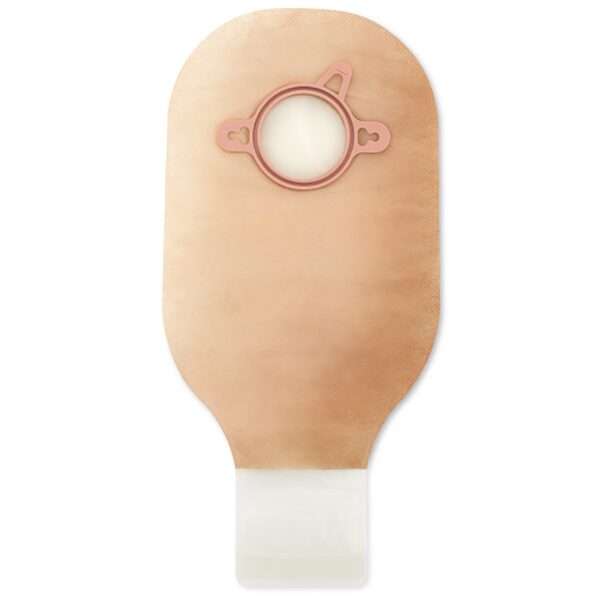 New Image™ 18003 Two-Piece Ultra Clear Ostomy Pouch with 2-1/4 Inch Flange, 12 Inch Drainable - Red System - Image 2