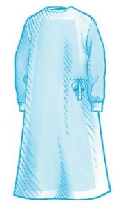 Astound® Reinforced Surgical Gown with Towel - X-Large, Blue, Impervious, Class 4, Disposable Microfiber Gown