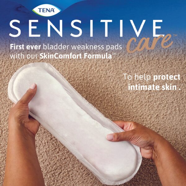 TENA® Sensitive Care Maximum Bladder Control Pad - 13 Inch Heavy Absorbency Discreet Adult Incontinence Pad - Image 9