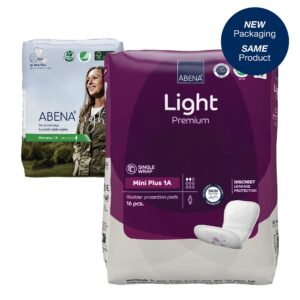 Abena™ Light Mini Plus Bladder Control Pad – 11-inch Disposable Incontinence Pad for Adults