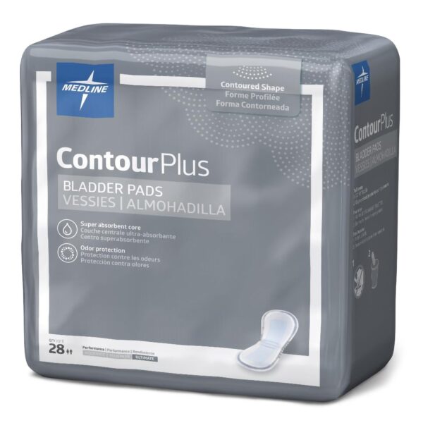 Contour Plus Ultimate Incontinence Capri Plus 8x17 Inch Bladder Control Pad, Heavy Absorbency, Unisex - Image 3
