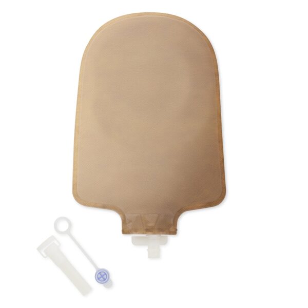 Premier™ 8493 One-Piece Beige Urostomy Pouch with Convex Barrier and 22mm Stoma Opening - Image 3