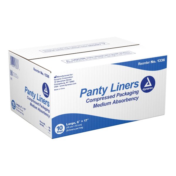 Dynarex® Medium Absorbency Bladder Control Pad 6 x 17 Inch - Unisex Adult Incontinence Liners - Image 4