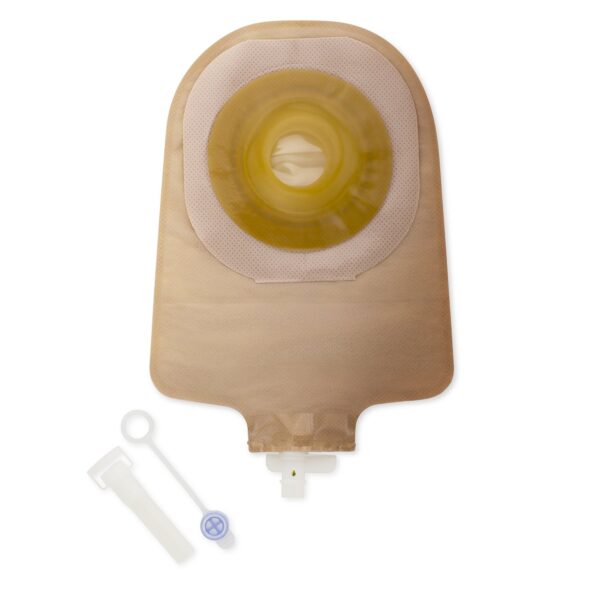 Premier™ 8493 One-Piece Beige Urostomy Pouch with Convex Barrier and 22mm Stoma Opening - Image 2