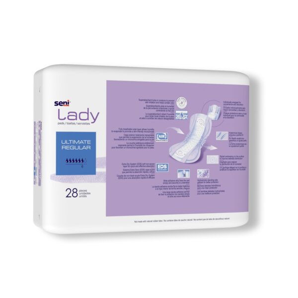 Seni® Lady Ultimate Heavy Absorbency Bladder Control Pads 14.4 Inches for Women - Image 8