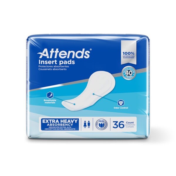 Attends® Insert Pad Incontinence Liner, 16.5-Inch Heavy Absorbency, Unisex Adult Incontinence Pad - Image 2