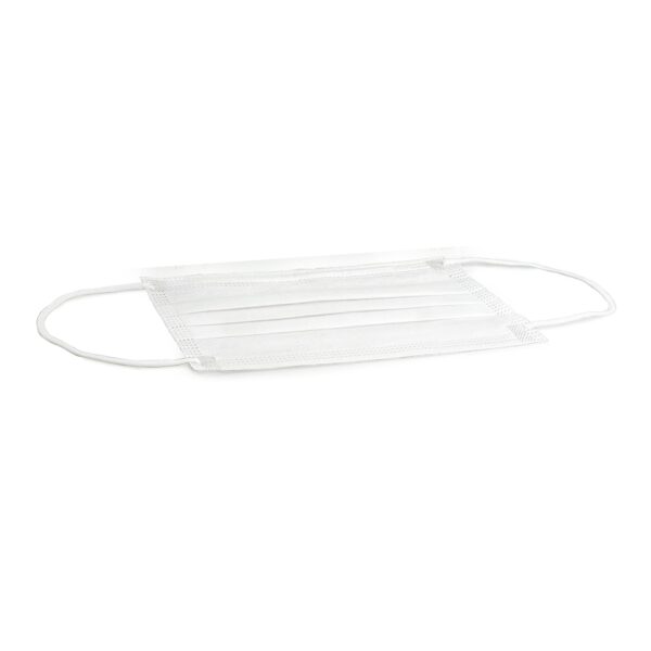 McKesson ASTM Level 1 Procedure Face Mask with Earloops, White, 50 Masks per Box - Image 3