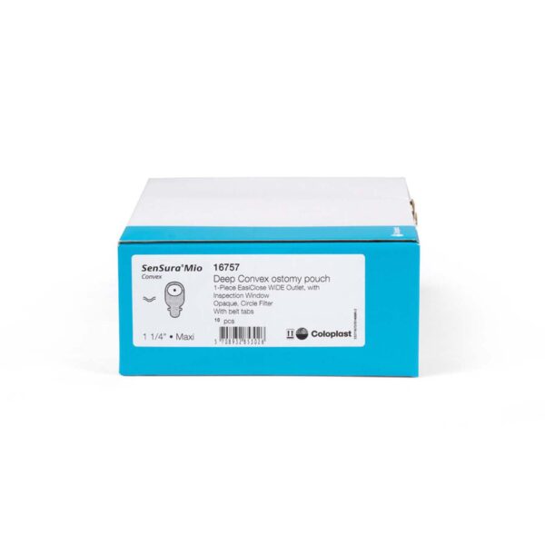SenSura® Mio Convex 1-Piece Opaque Ostomy Pouch with Deep Convex Barrier and EasiClose™ Closure - 11 Inches Maxi Size, 655 mL Capacity, Pre-Cut for 31mm Stoma - Image 5