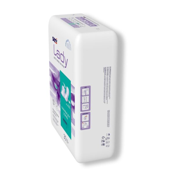 Seni® Lady Maximum Long Bladder Control Pads - 11 Inch, Moderate Absorbency, Pack of 30 - Image 7