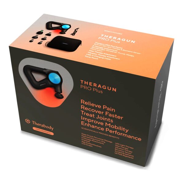 Theragun PRO Plus Hand-Held Percussion Massager with LED Light and Heat Therapy - Image 5