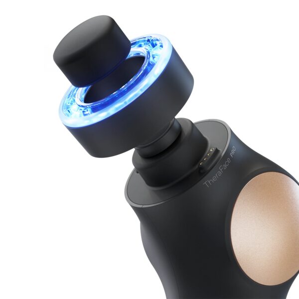 TheraFace PRO TheraFace Pro Hand-Held Facial Device with LED Light Therapy and Microcurrent - Black / Rose Gold - Image 3