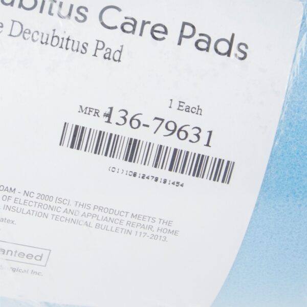 McKesson Decubitus Mattress Overlay 20 x 72 x 2 Inches for Pressure Redistribution - Image 3