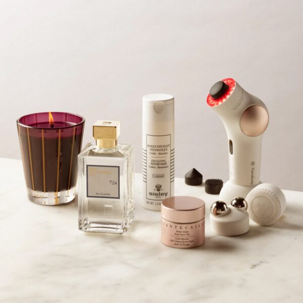 TheraFace PRO Rose Gold and White Handheld Face Massager and Cleanser with LED Therapy Attachments - Image 6