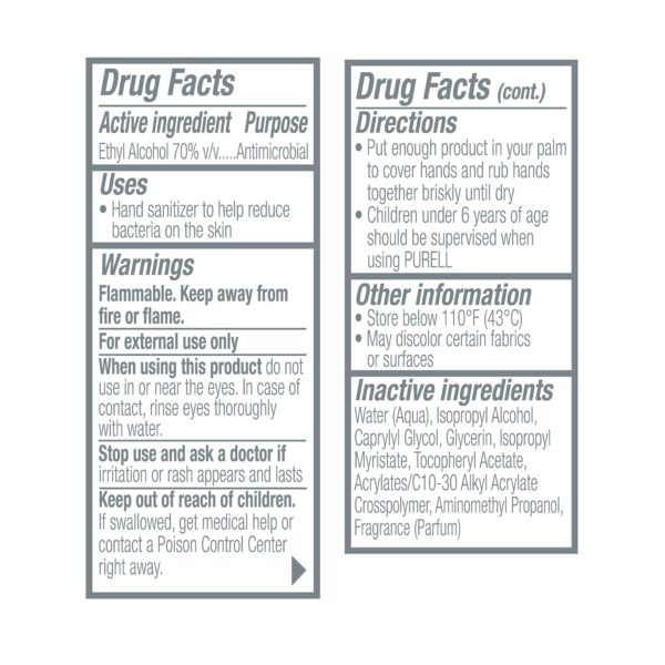 Purell Advanced Hand Sanitizer Gel with 70% Ethyl Alcohol, 2 oz Pump Bottle - Pack of 24 - Image 4