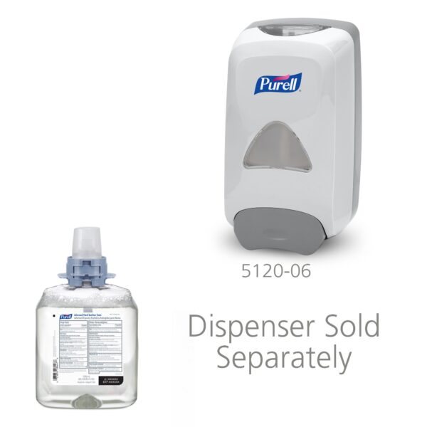Purell Advanced 5192-04 Hand Sanitizer Foam Refill – 1,200 mL Dispenser Bottle, Alcohol Scent, 70% Ethyl Alcohol - Image 3