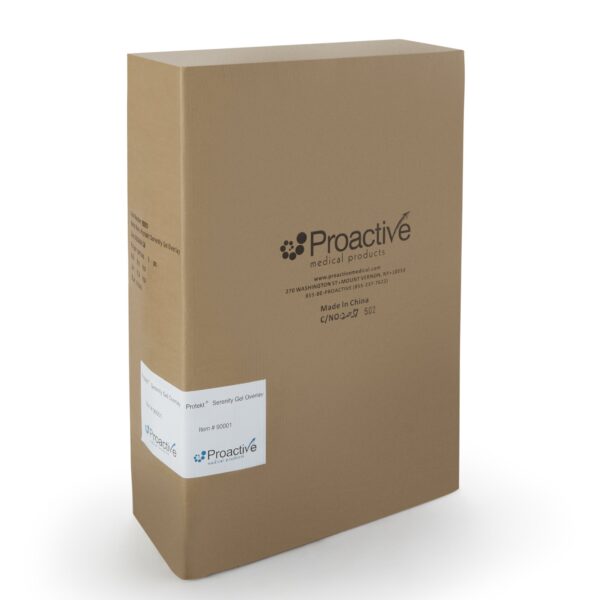 Protekt® Gel Overlay with Convoluted Foam Top and Gel Bladders - 34" x 76" x 3.5" Pressure Redistribution Mattress Overlay - Image 4
