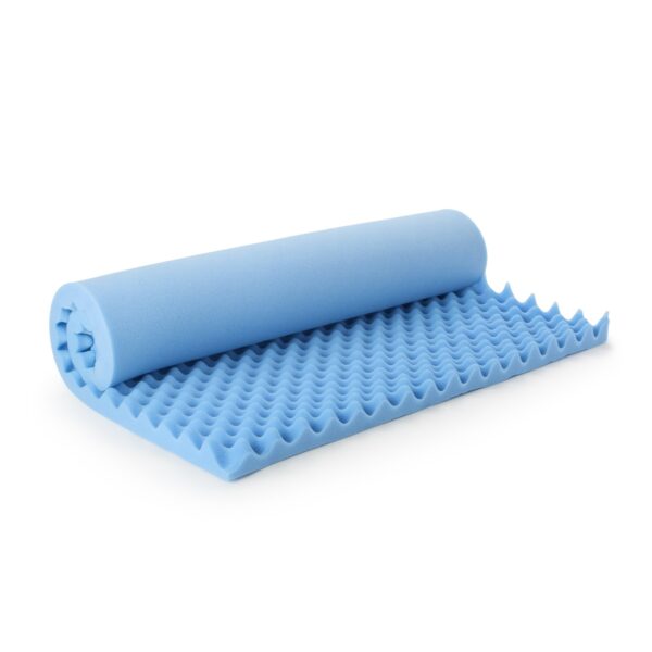 McKesson Convoluted Foam Mattress Overlay 33 x 72 inches, Blue, Model 929218 - Image 2