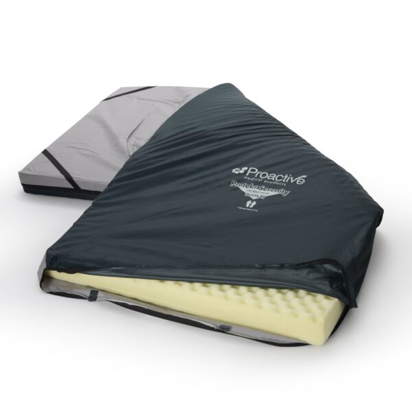 Protekt® Gel Overlay with Convoluted Foam Top and Gel Bladders - 34" x 76" x 3.5" Pressure Redistribution Mattress Overlay - Image 3