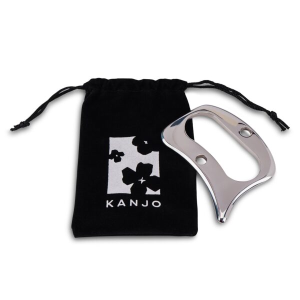 Kanjo Stainless Steel Gua Sha Myofascial Pain Relief Tool - Silver, 3.75 x 3.5 inches - Image 4