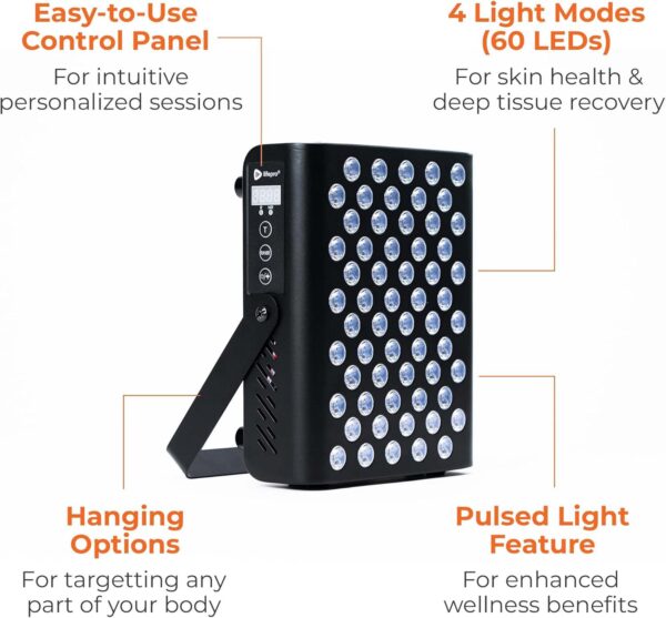 BioHeal LP-BIOHL-BLK-RTL Infrared Light Therapy Device for Self-Help and Physical Therapy - Image 4
